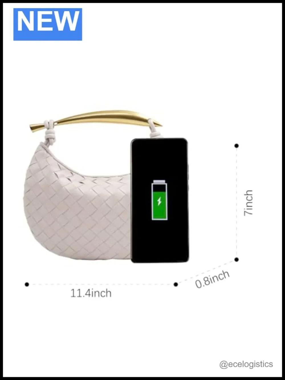 Woven PU Leather Hobo Handbag Women Crossbody Shoulder Clutch Evening Wedding